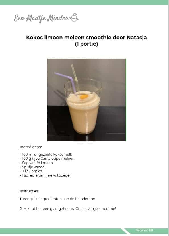 Kokos limoen smoothie min