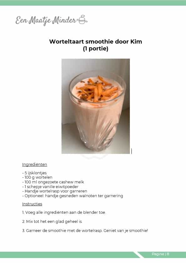 worteltaart smoothie min
