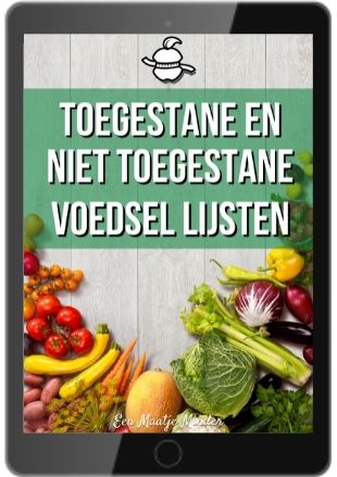 Toegestane en niet toegestane voedsellijsten mock up 310 × 439px min